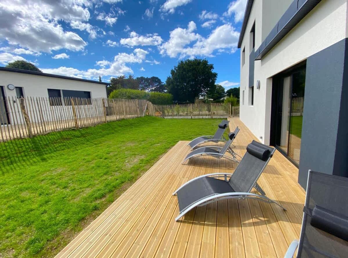 CARANTEC MAISON NEUVEJACUZZI JARDIN 8 personnes Extérieur photo